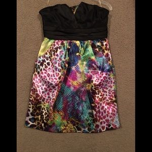 Colorful Printed Mini Dress (W/ POCKETS)